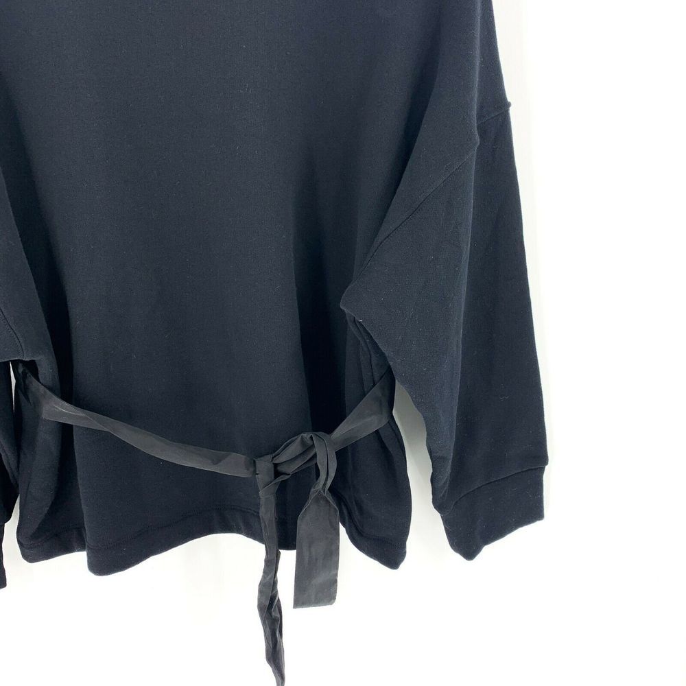 Zara Black Double Fanny Pack Long Sleeve Sweater - Picture 6 of 8